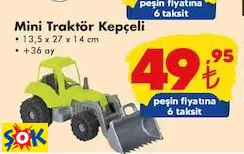 MİNİ TRAKTÖR KEPÇELİ OYUNCAK